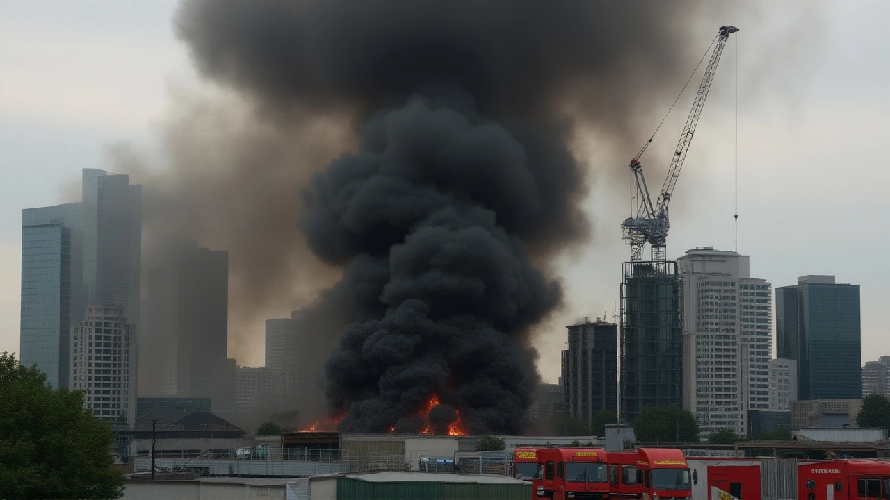 Major Warehouse Fire Erupts in Southall, West London, Triggering 25-Engine Response