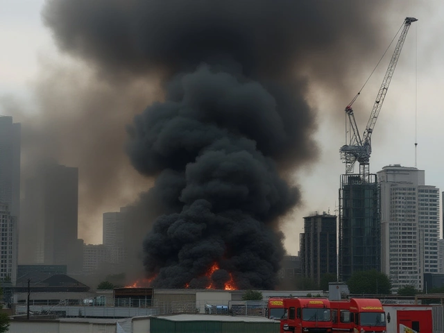 Major Warehouse Fire Erupts in Southall, West London, Triggering 25-Engine Response